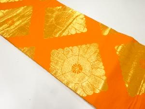 アンティーク　花模様織出し芸妓帯（着用可）